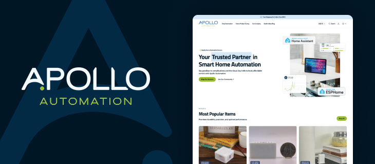 Apollo Automation Launches New eCommerce Website on Shopify