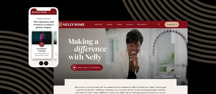 Making a Difference with Nelly Launches New Professional Consulting eCommerce Website