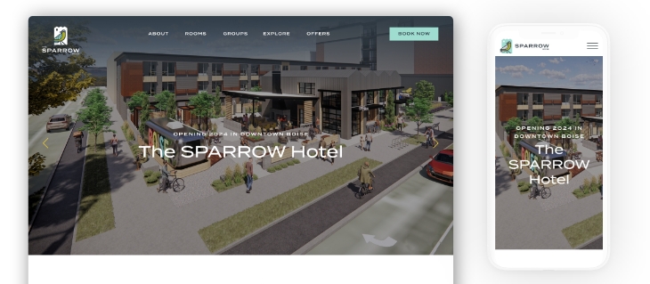 The SPARROW Launches New Hospitality Website on WordPress
