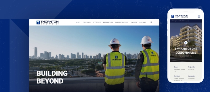 New FusionCMS Website for Thornton Construction
