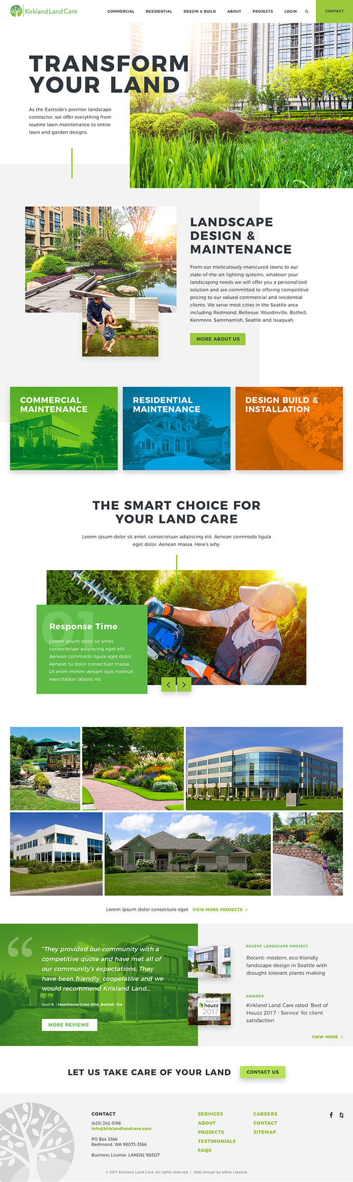 Kirkland Land Care : efelle creative, Seattle, WA